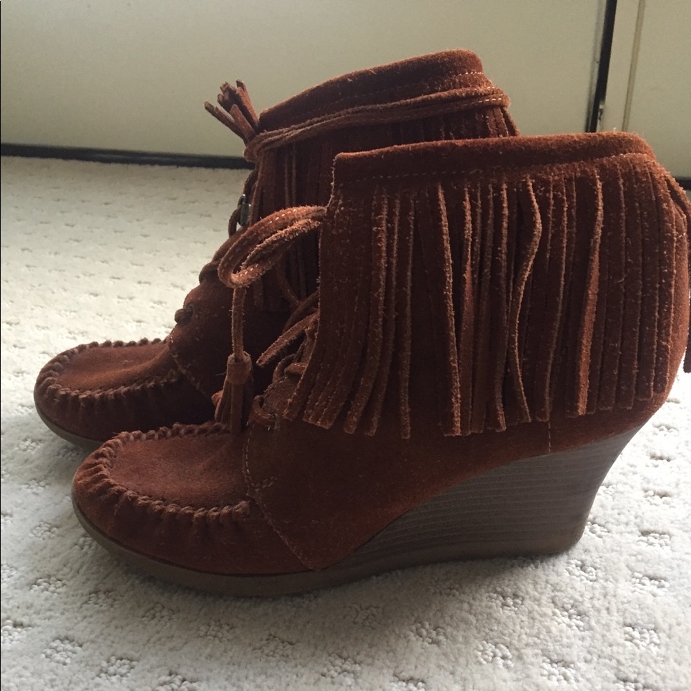 Minnetonka Fringe Wedges